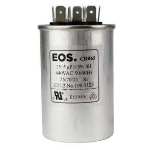 Capacitor de partida 25+5 Uf 440 vac